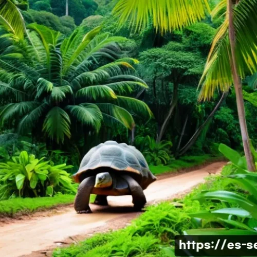 Home 28 세이셸과 몰디브 비교 여행 - A lush tropical forest scene from Seychelles showcasing towering palm trees and dense greenery with ...